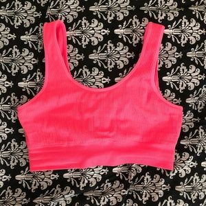 Aerie Chill Seamless Sports Bra - Coral Sun